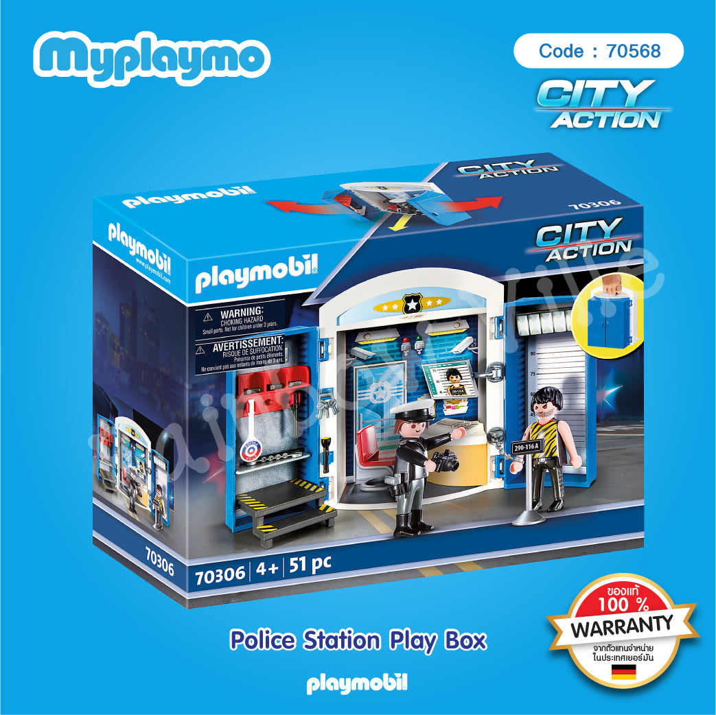 Playmobil City Action Police Station Play Box 70306